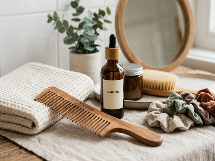 プール後にくせ毛を落ち着かせるヘアケア方法