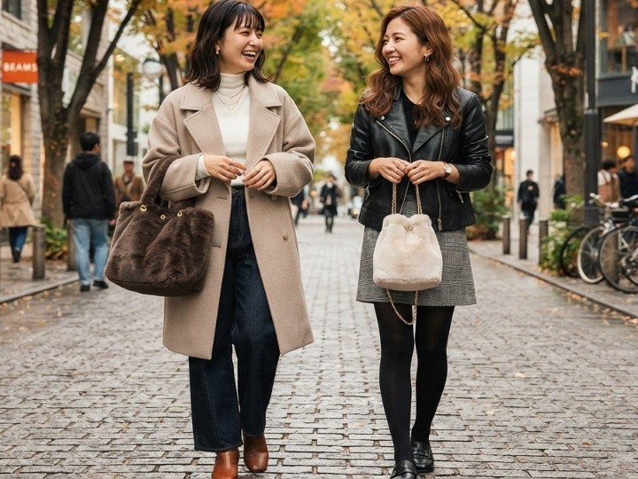 秋にファーバッグはおかしい？