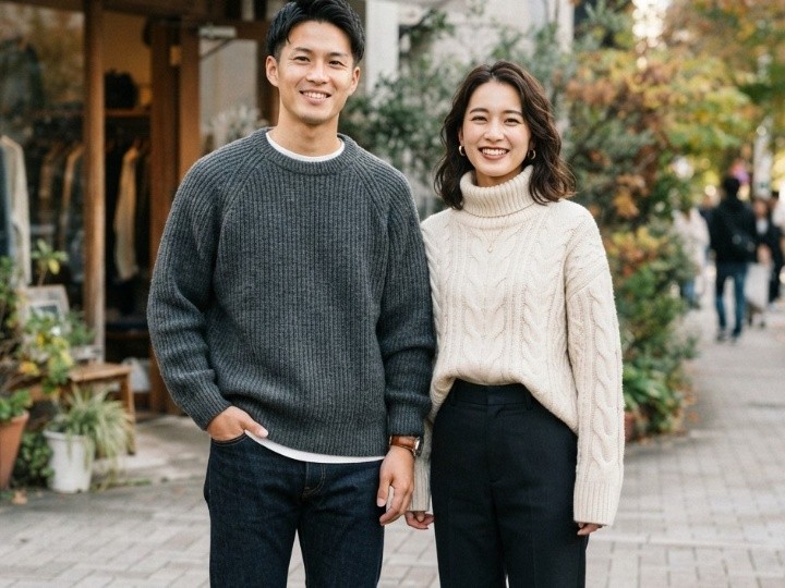 10月になるとニットが主役になりやすい