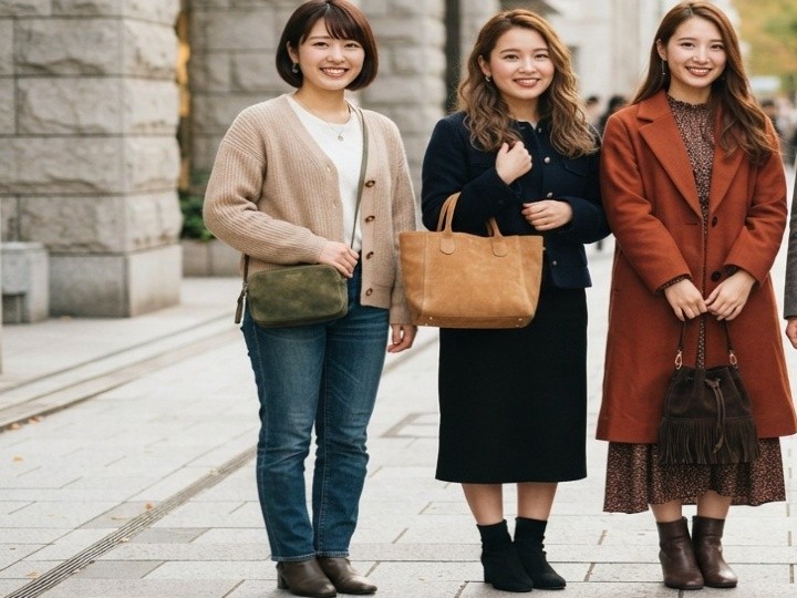 11月のスエードバッグコーデ