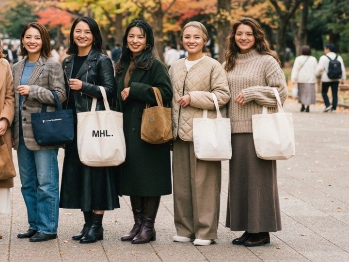 白いトートバッグは秋だとおかしい？