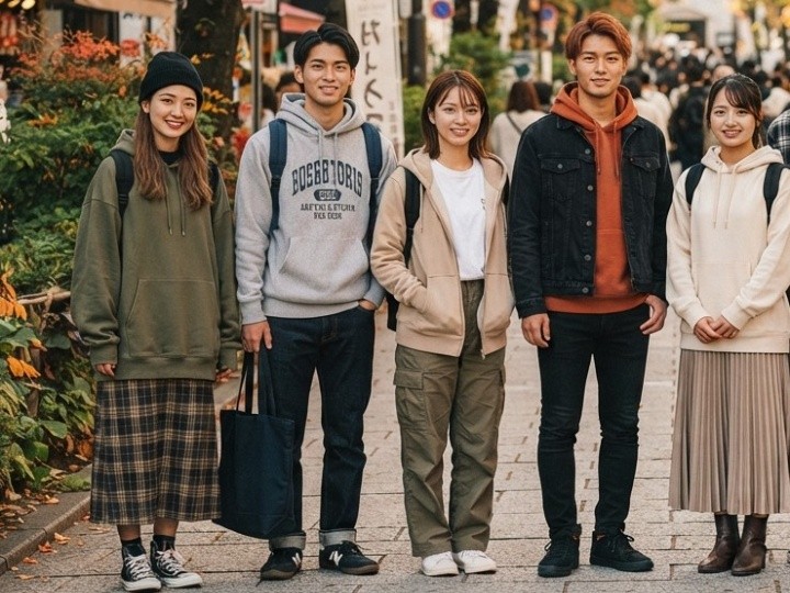 11月のパーカーはどう着る？