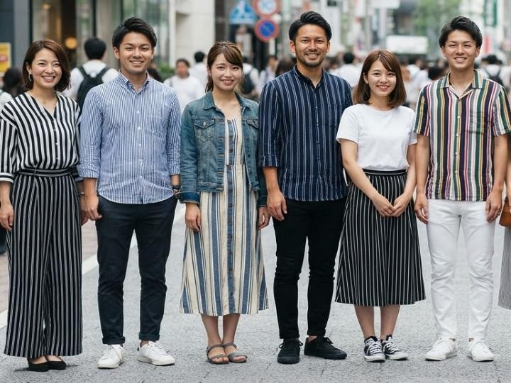 太って見えやすいストライプの特徴
