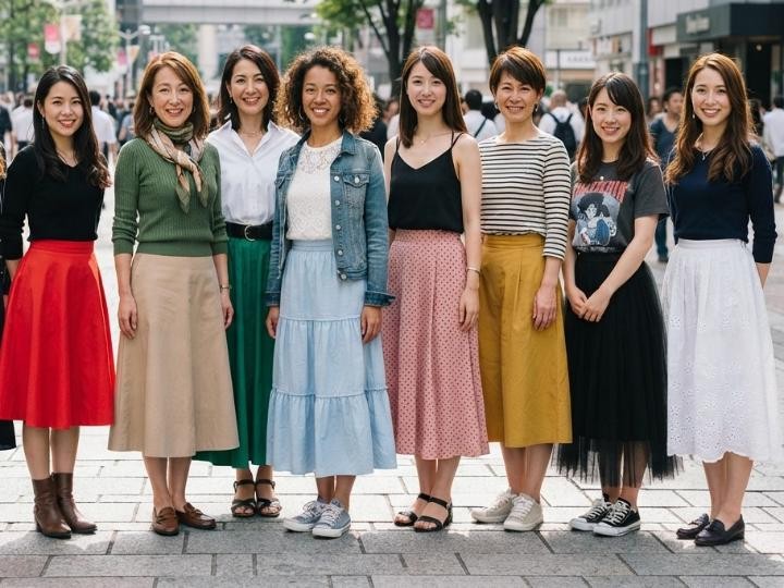 フレアスカートの丈はどう選ぶ？