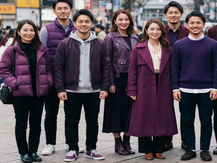 秋に紫の服はおかしい？