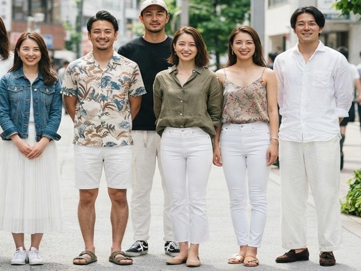 太って見えにくい白パンツの選び方