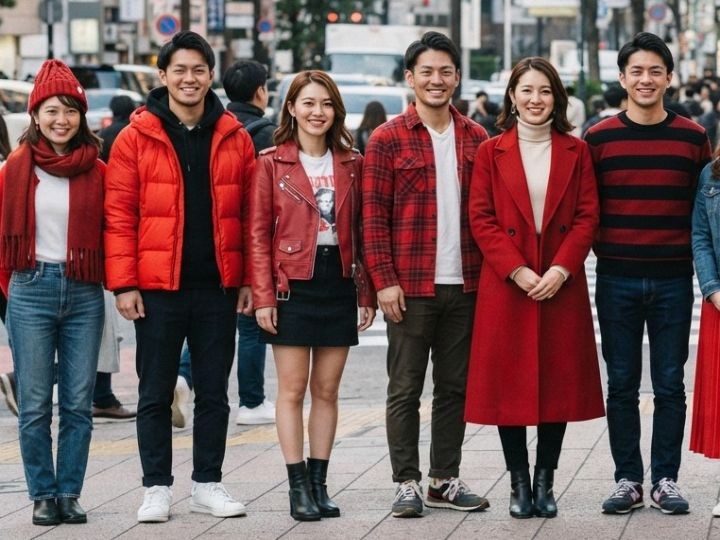 赤い服を派手に見せないコーデのコツ