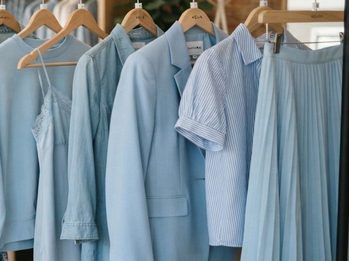 秋に水色の服を着るなら結局どうすればいい？