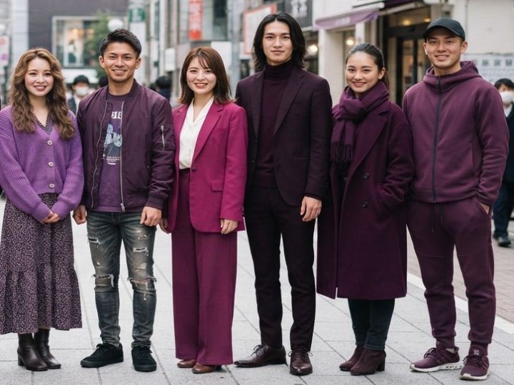 紫の服は9月・10月・11月でどう着る？