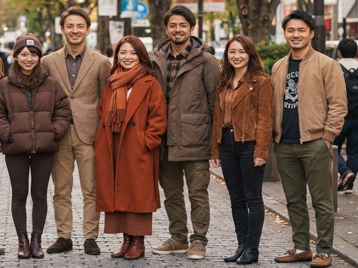 9月・10月・11月のブラウン服