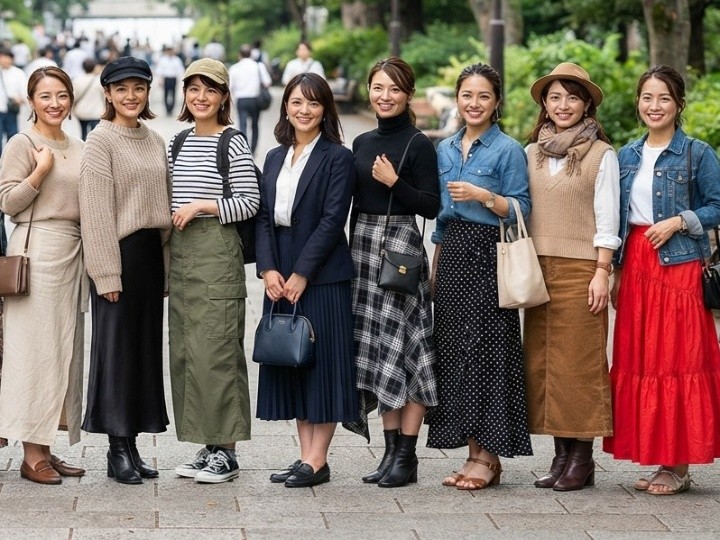 ロングスカートに合わせるトップスの選び方