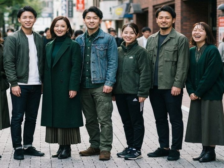 9月・10月・11月で緑の服を変える方法