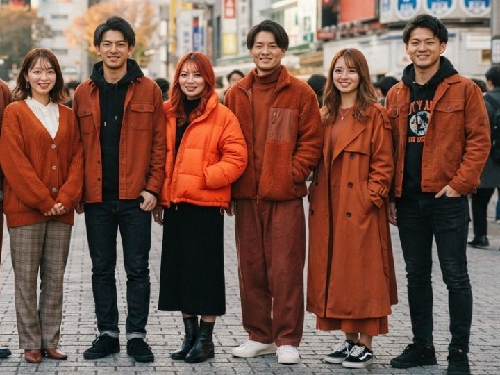 秋にオレンジを着るときのコツ