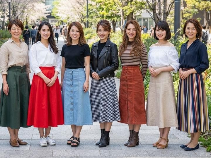 体型別に見るフレアスカートの選び方