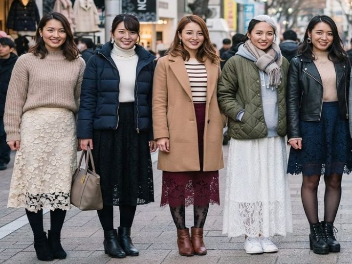 冬のレーススカートを自然に見せる5つのポイント