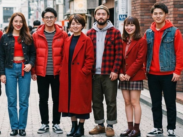 アイテム別に見る赤い服の着こなし